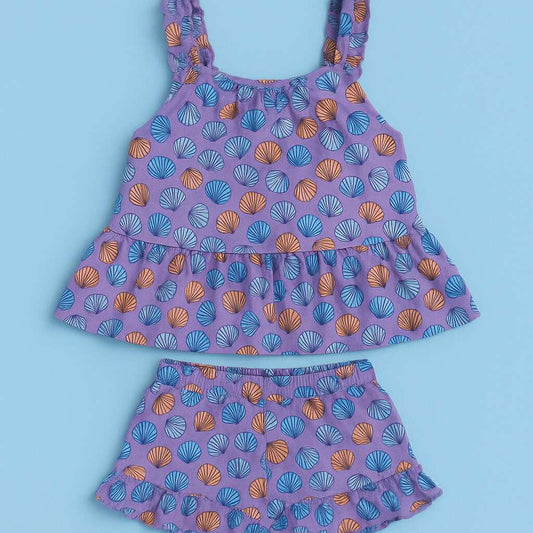 CHONH 192 COUNTING DAISIES GIRL TERNO SHORT (SHELL)