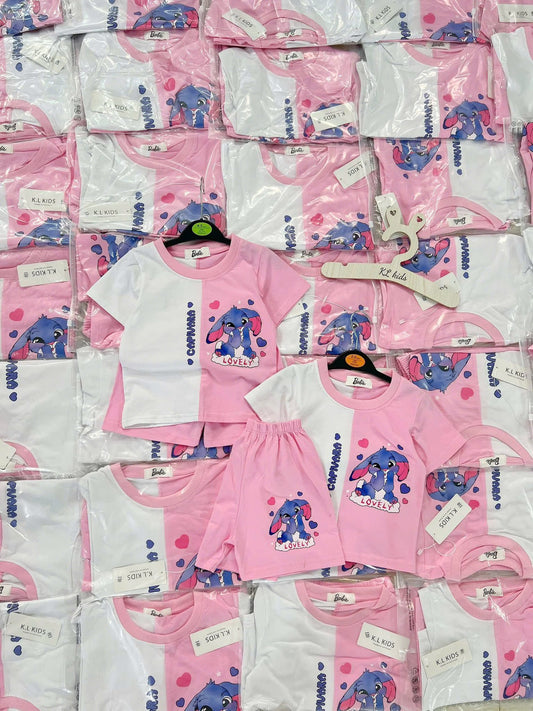 VT 508 KL KIDS WHITE & PINK TERNO