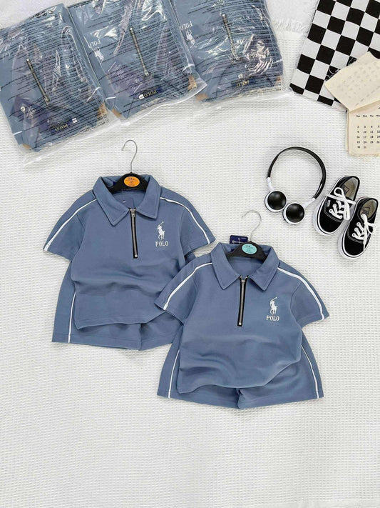 VT 566 POLO ZIPPERED BOY TERNO