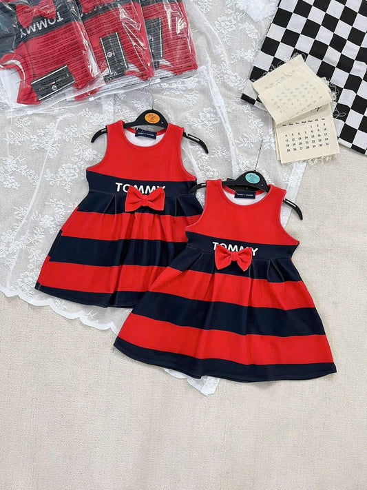 TOMMY RED & BLACK DRESS