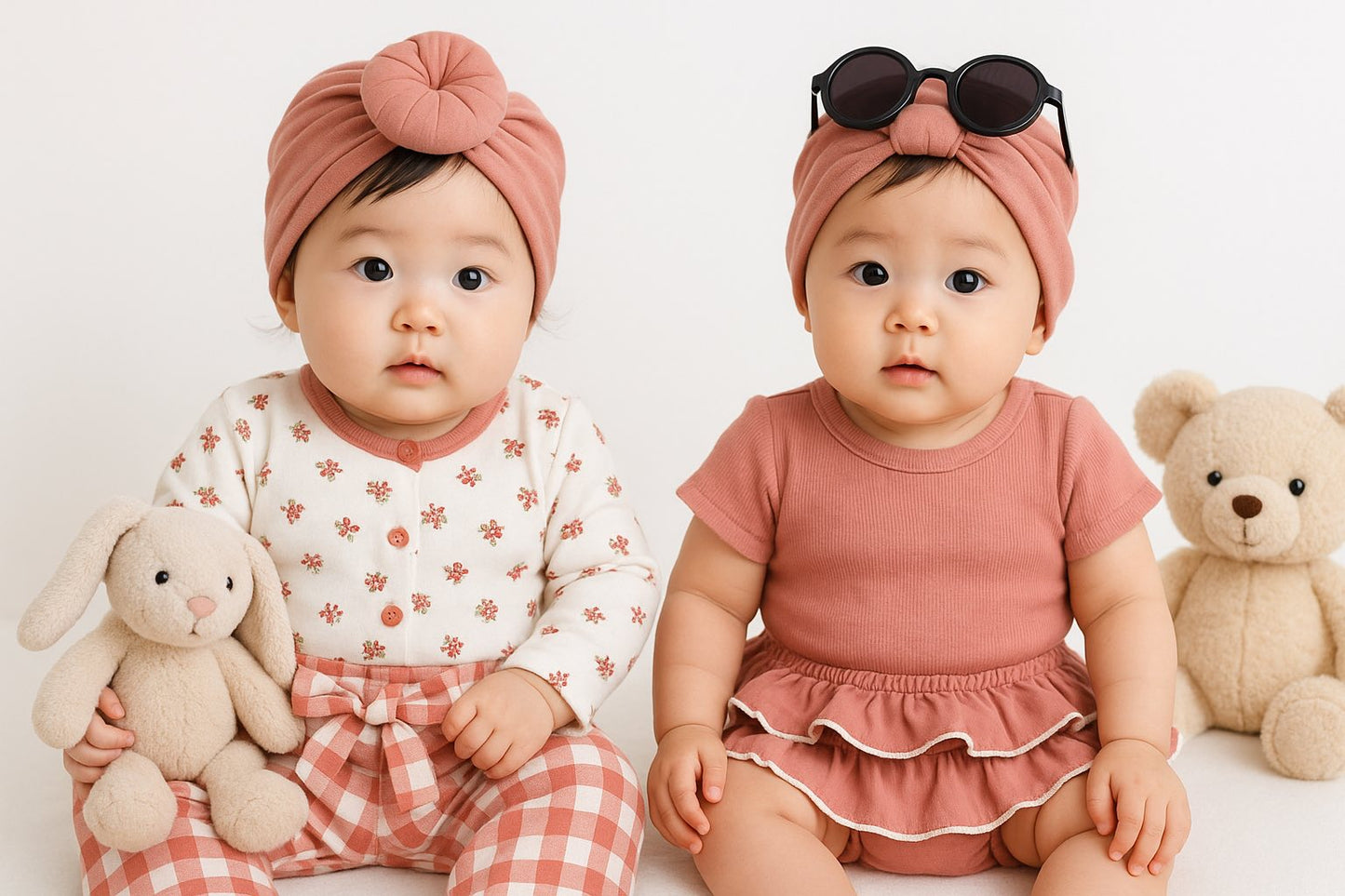 CHONH 19 - RACHEL ZOE 6PC w/ SUNGLASS, TURBAN (PINK)