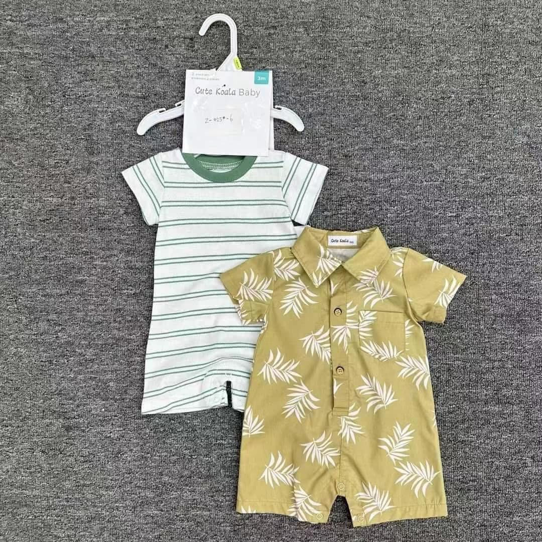 CH 314 CUTE KOALA (RED STRIPES) 2PC ROMPER