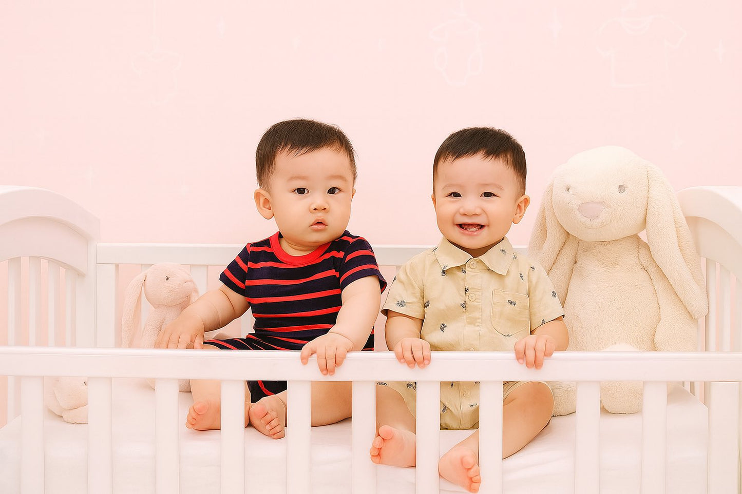 CH 314 CUTE KOALA (RED STRIPES) 2PC ROMPER