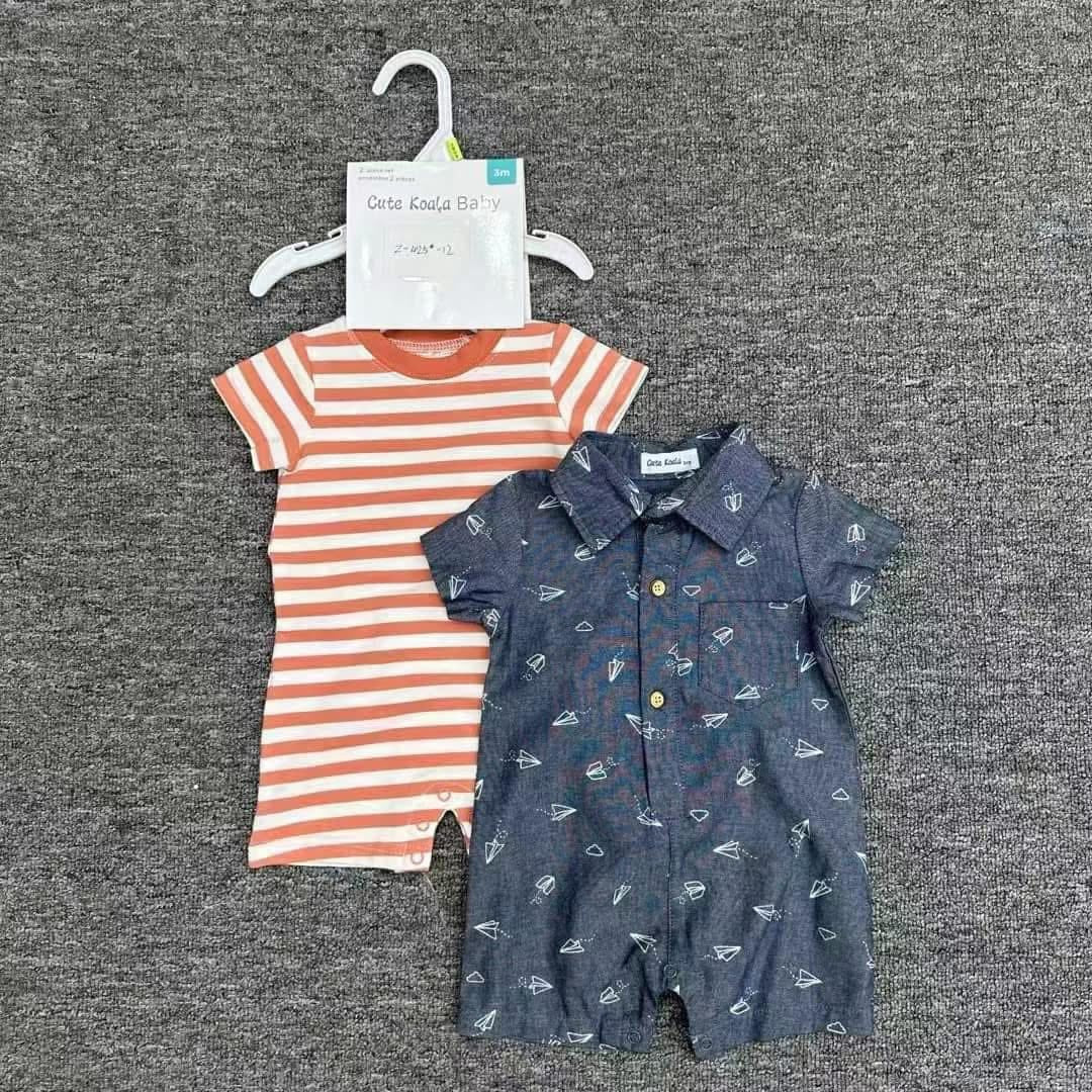 CH 314 CUTE KOALA (ORANGE STRIPES) 2PC ROMPER