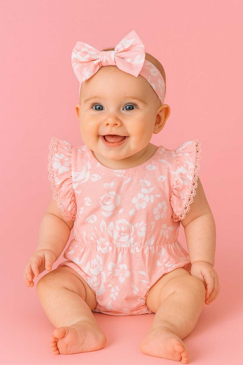 CH 593 NINE WEST ROMPER W/ TURBAN (PINK)