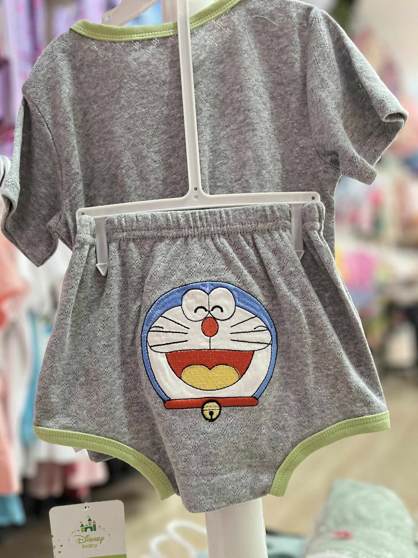 CH 629 DISNEY SHIRT W/ SHORT (DOREMON)