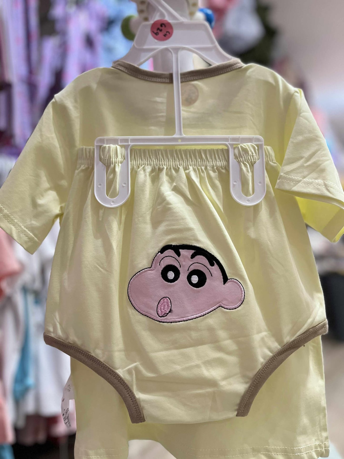 CH 629 DISNEY SHIRT W/ SHORT (BOY LIGHT YELLOW)
