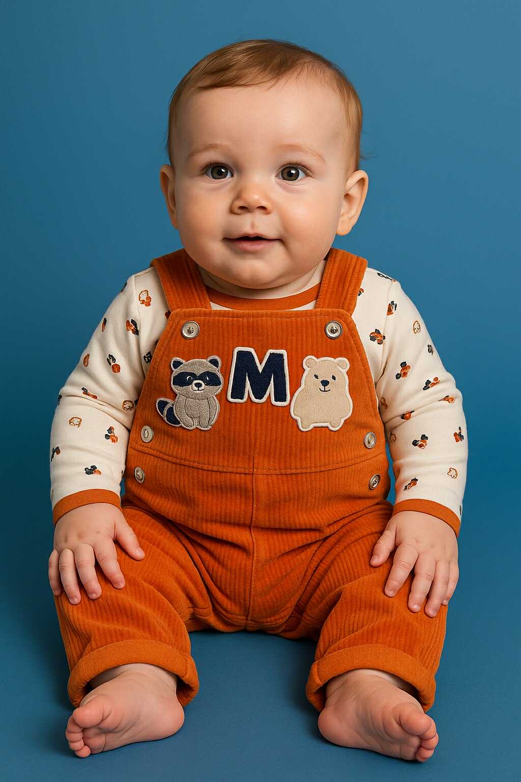 CHONH 73 - PREMIUM LONGSLEEVE ROMPER (ORANGE)