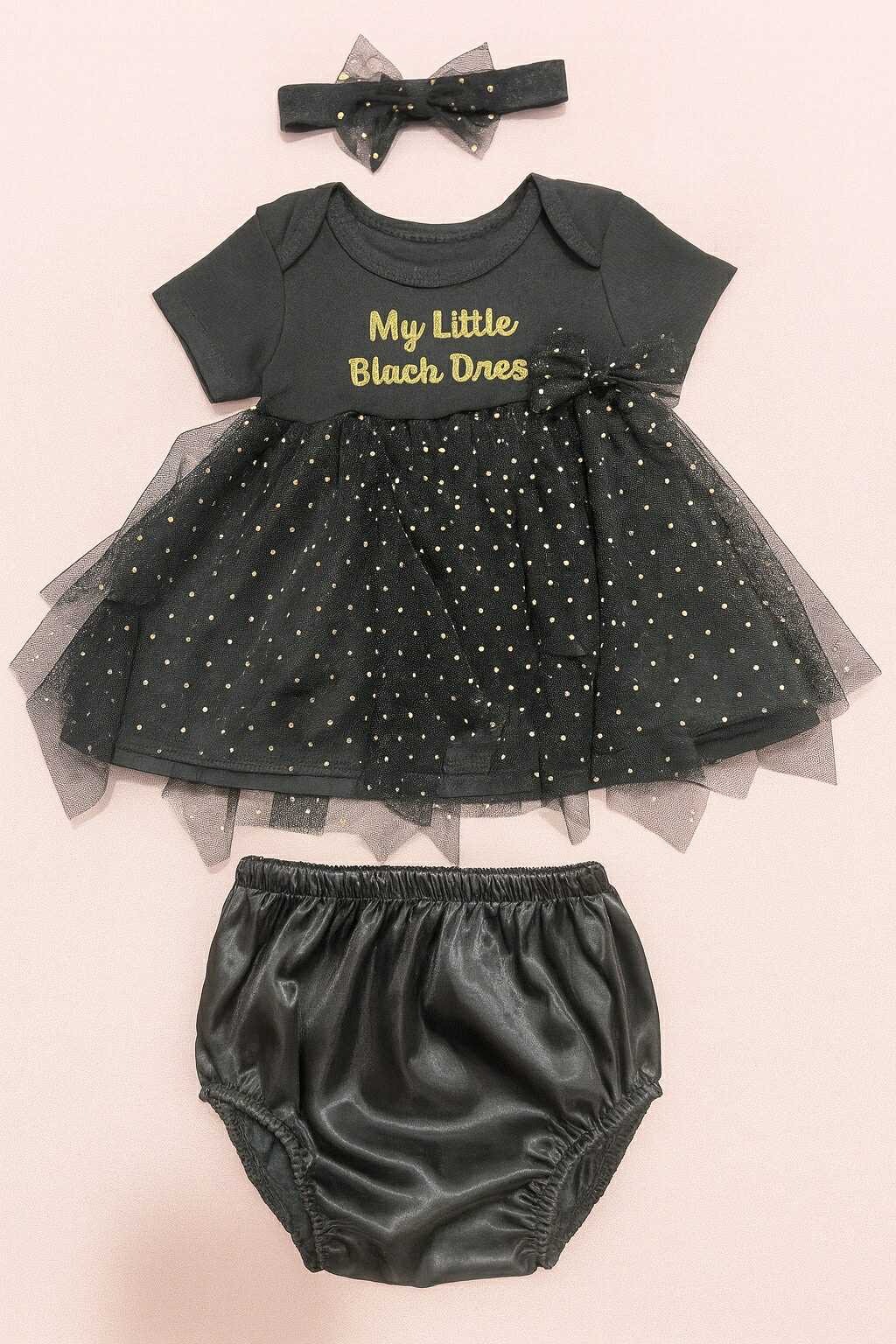 CH 331 TUTU ONESIES DRESS 3PC W/ HEADBAND & PANTY