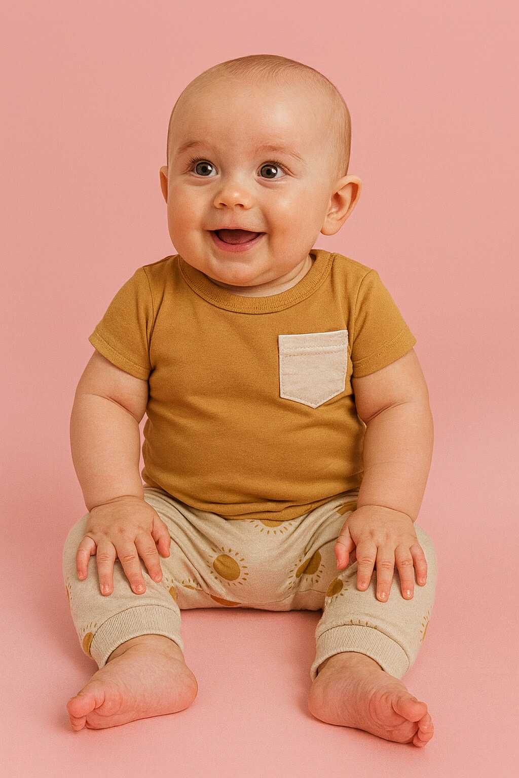 MINI THREADS 3PC ONESIES SHORT & PANTS SET