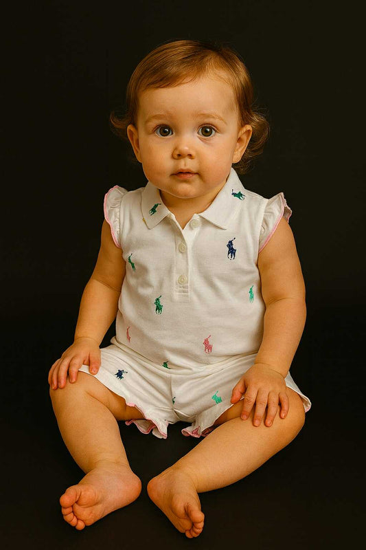 CH 599 RL POLO TERNO SHORT RAFFLES (WHITE)