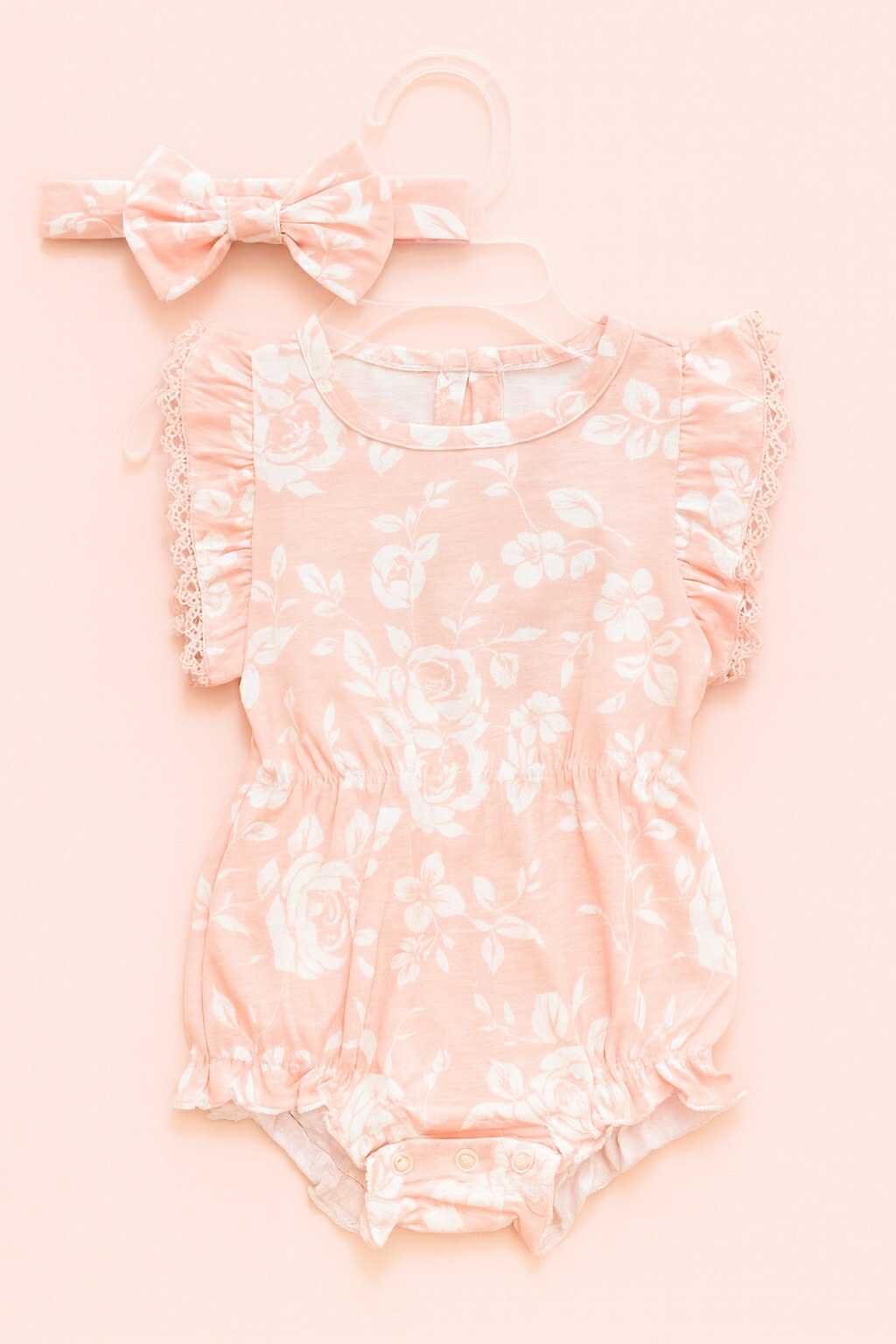 CH 593 NINE WEST ROMPER W/ TURBAN (PINK)