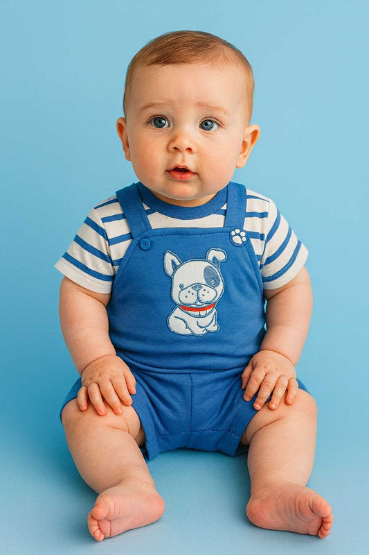 CHONH 73 PREMIUM ROMPER 2PC W/ INNER (BLUE)