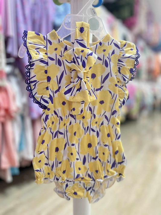 CH 593 NINE WEST ROMPER W/ TURBAN (FLOWER)