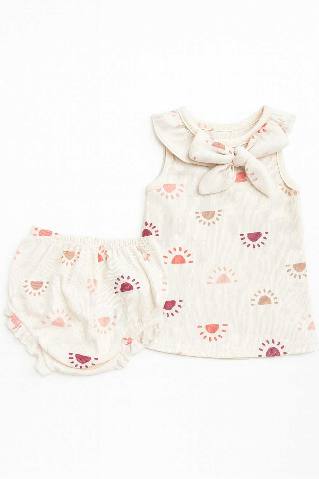 CH 565 - CUTE KOALA BABY GIRL 3PC SET W/ TURBAN  (SUN)