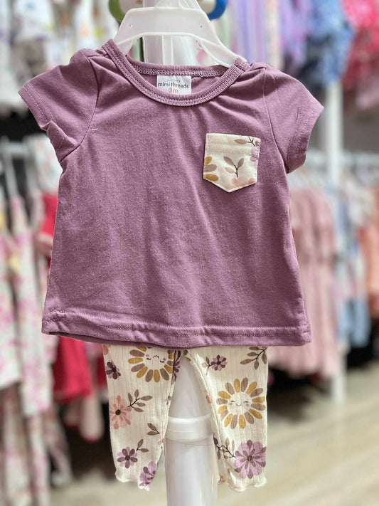 CH 361 MIMI THREADS SHIRT W/ PANTS (VIOLET)