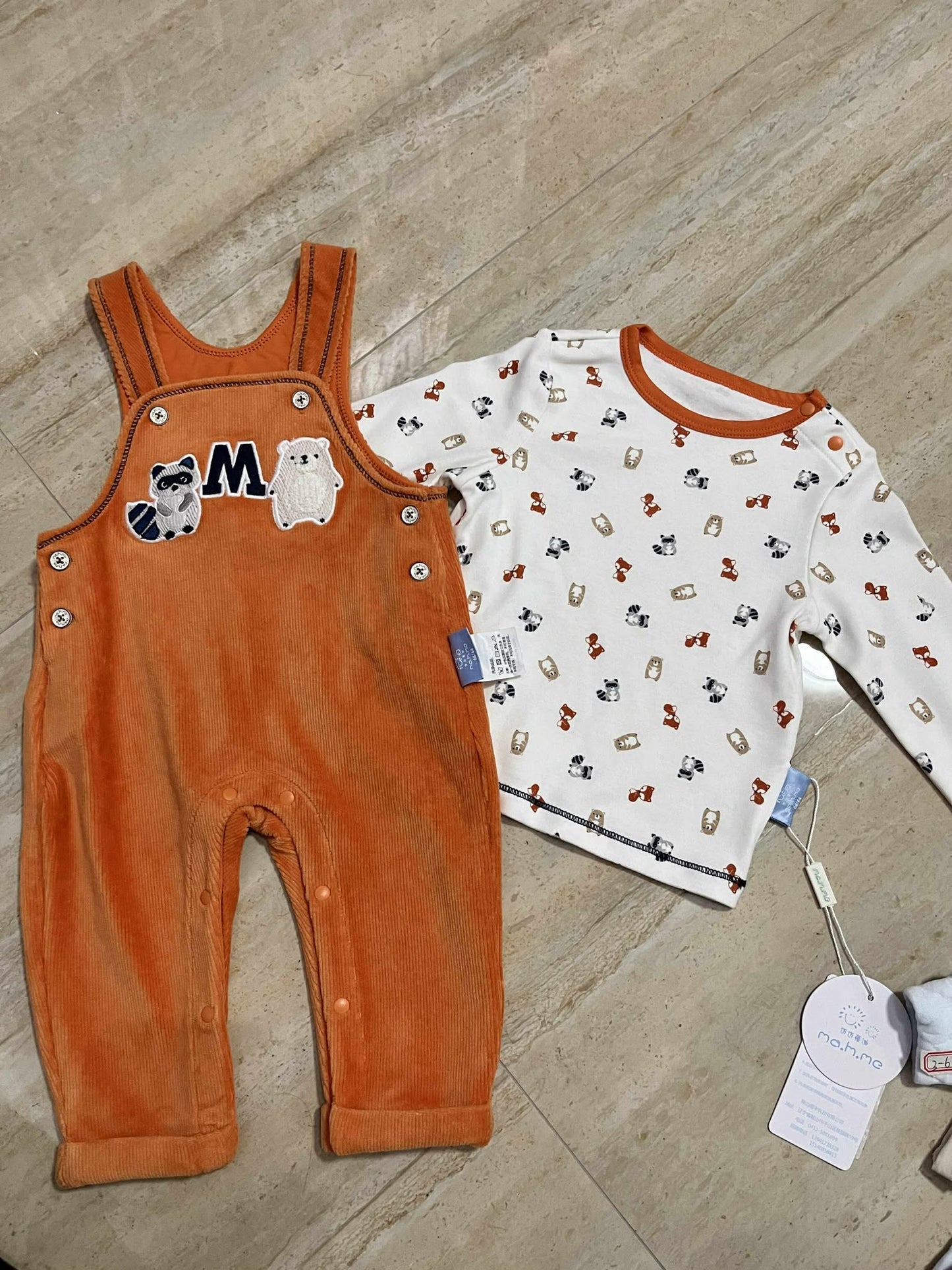 CHONH 73 - PREMIUM LONGSLEEVE ROMPER (ORANGE)