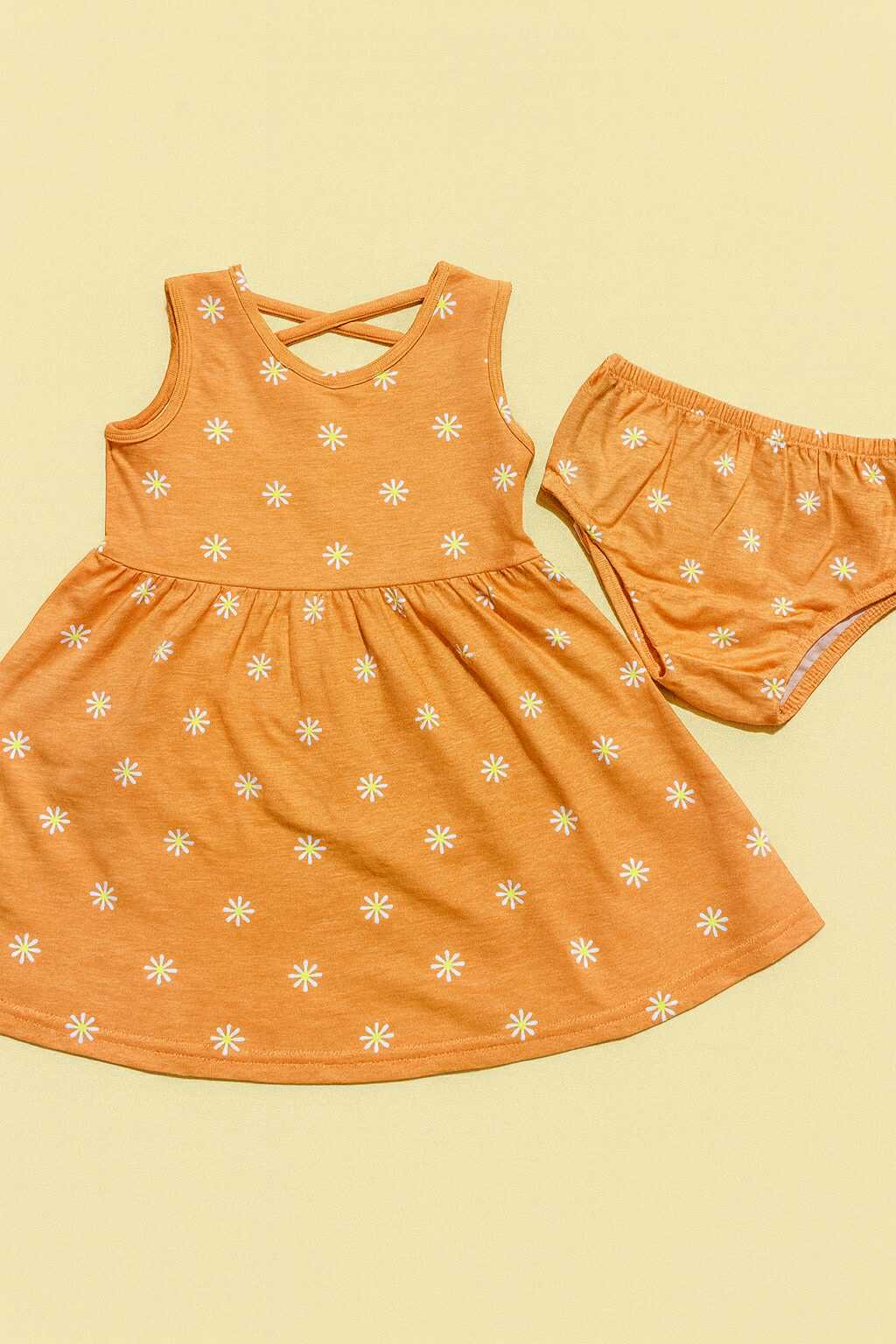 CHONH 192 ORANGE DRESS W/ PANTY