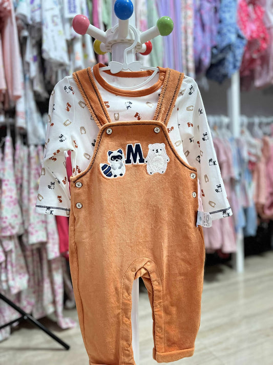 CHONH 73 - PREMIUM LONGSLEEVE ROMPER (ORANGE)