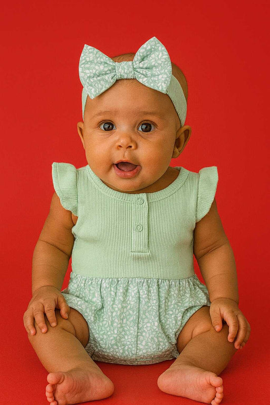 CH 593 NINE WEST ROMPER W/ TURBAN (MINT)