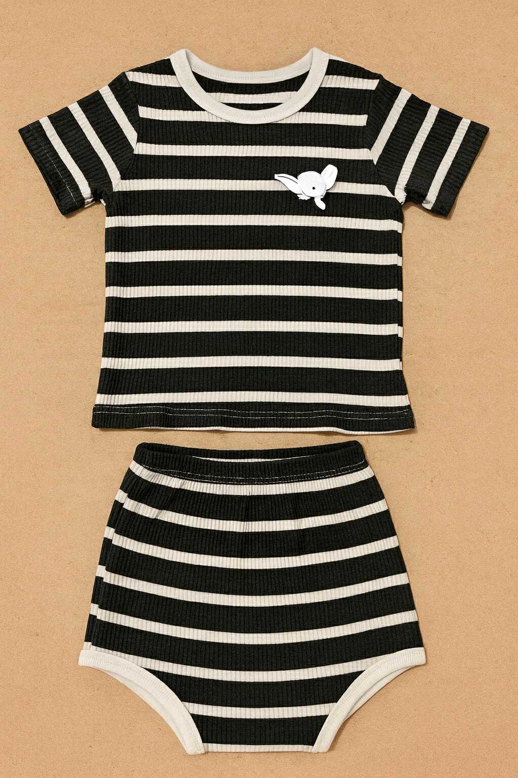 CH 629 DISNEY SHIRT W/ SHORT (TIGER BLACK)