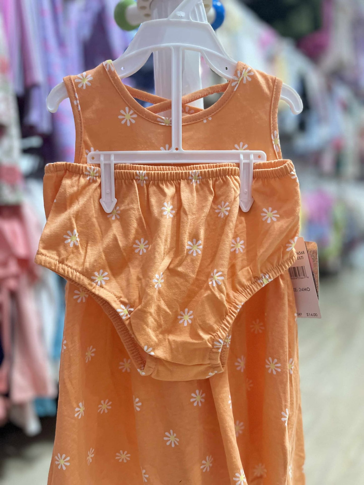 CHONH 192 ORANGE DRESS W/ PANTY