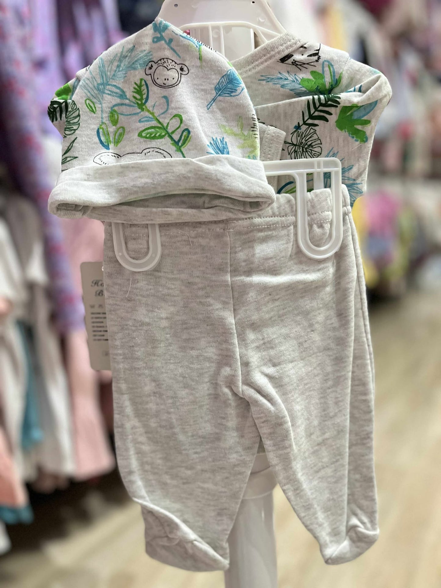 WH (HONOR BABY 3PC LONGSLEEVE & PANTS W/ HAT)
