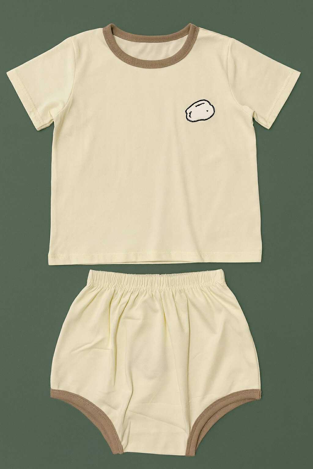 CH 629 DISNEY SHIRT W/ SHORT (BOY LIGHT YELLOW)