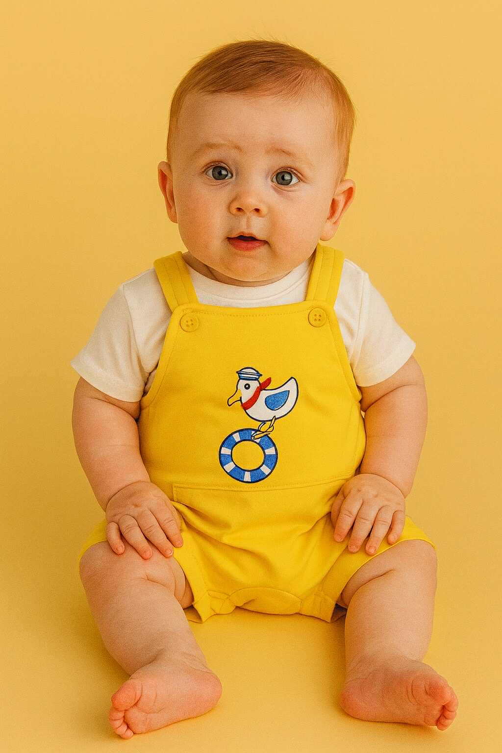 CHONH 73 PREMIUM ROMPER 2PC W/ INNER (YELLOW)