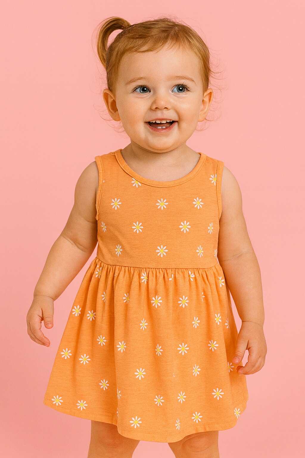 CHONH 192 ORANGE DRESS W/ PANTY