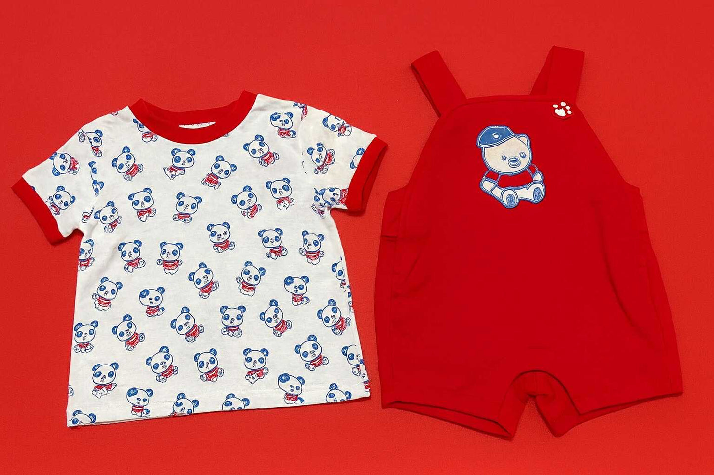 CHONH 73 PREMIUM ROMPER 2PC W/ INNER (RED)