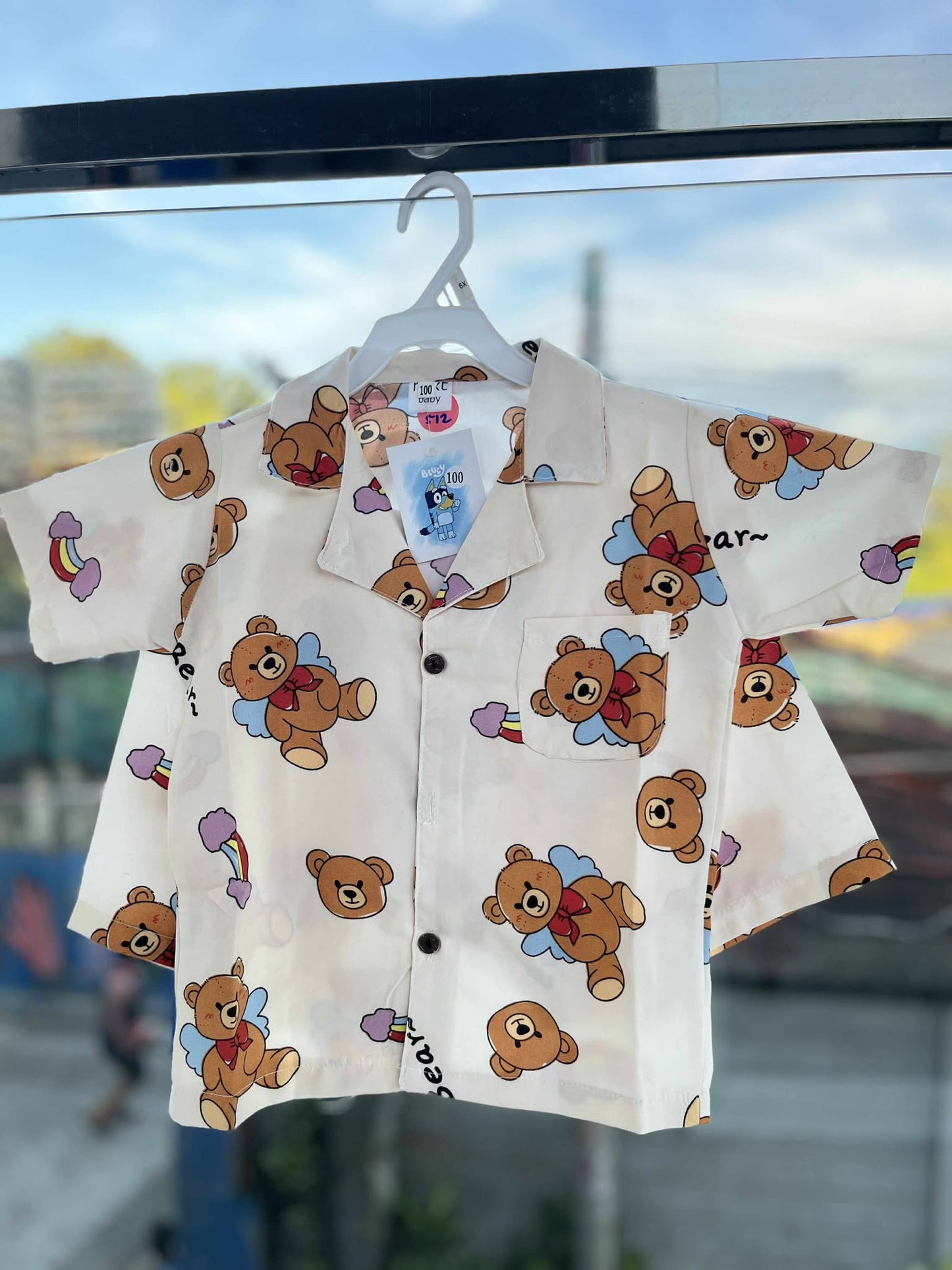 VT 512 BLUEY SLEEPWEAR W/ SHORTS (BROWN BEAR)