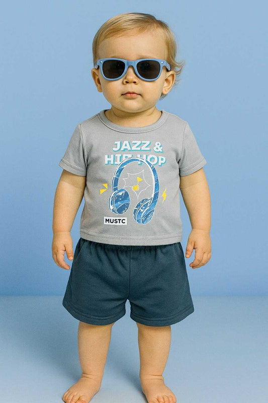 CHONH 112 3PC BOY RABBIT BEAR SET W/ SHADES (HEADPHONE)