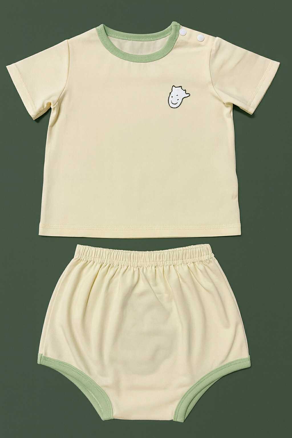 CH 629 DISNEY SHIRT W/ SHORT (DUCK LIGHT YELLOW)