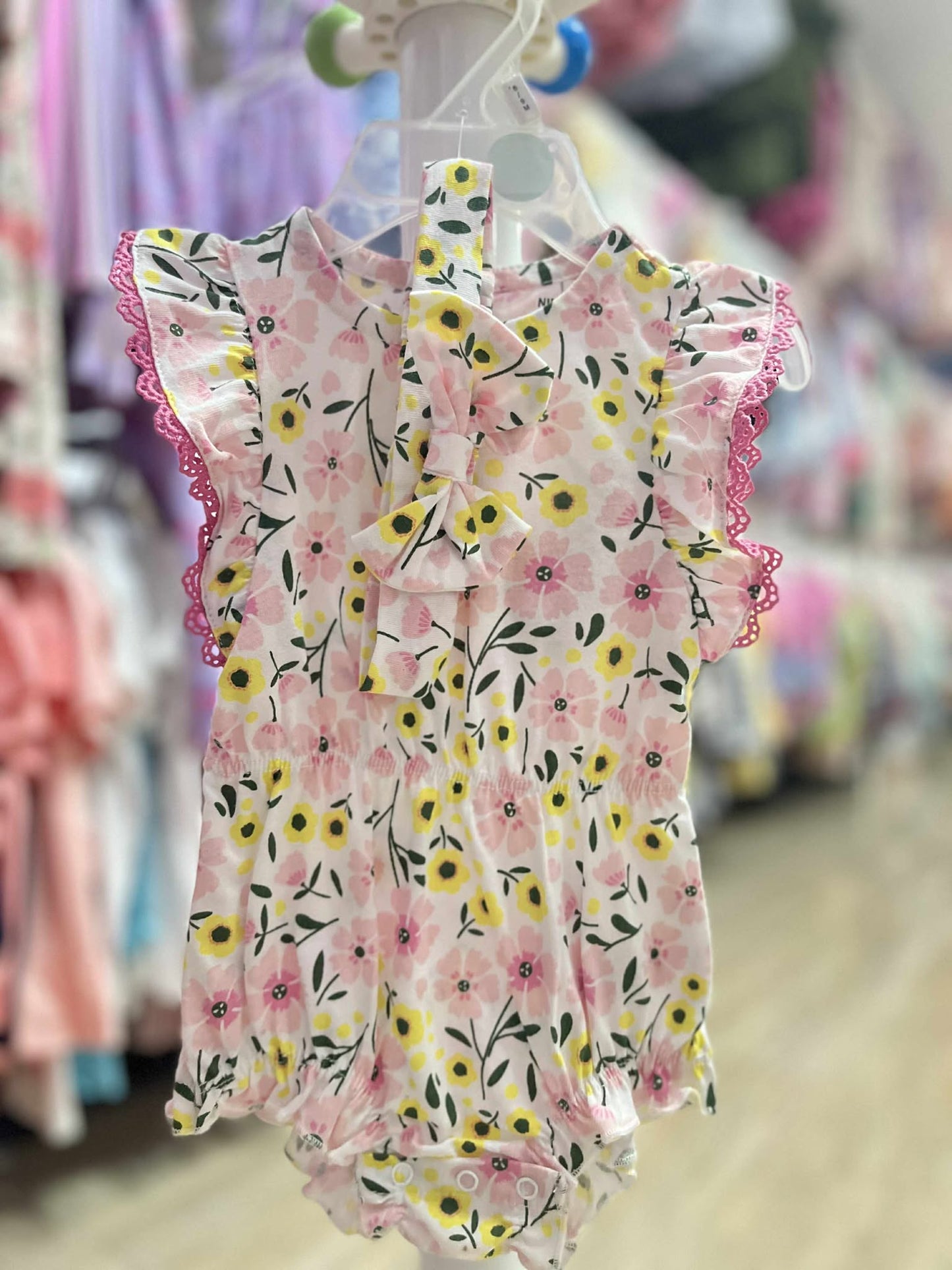 CH 593 NINE WEST ROMPER W/ TURBAN (SUNFLOWER)