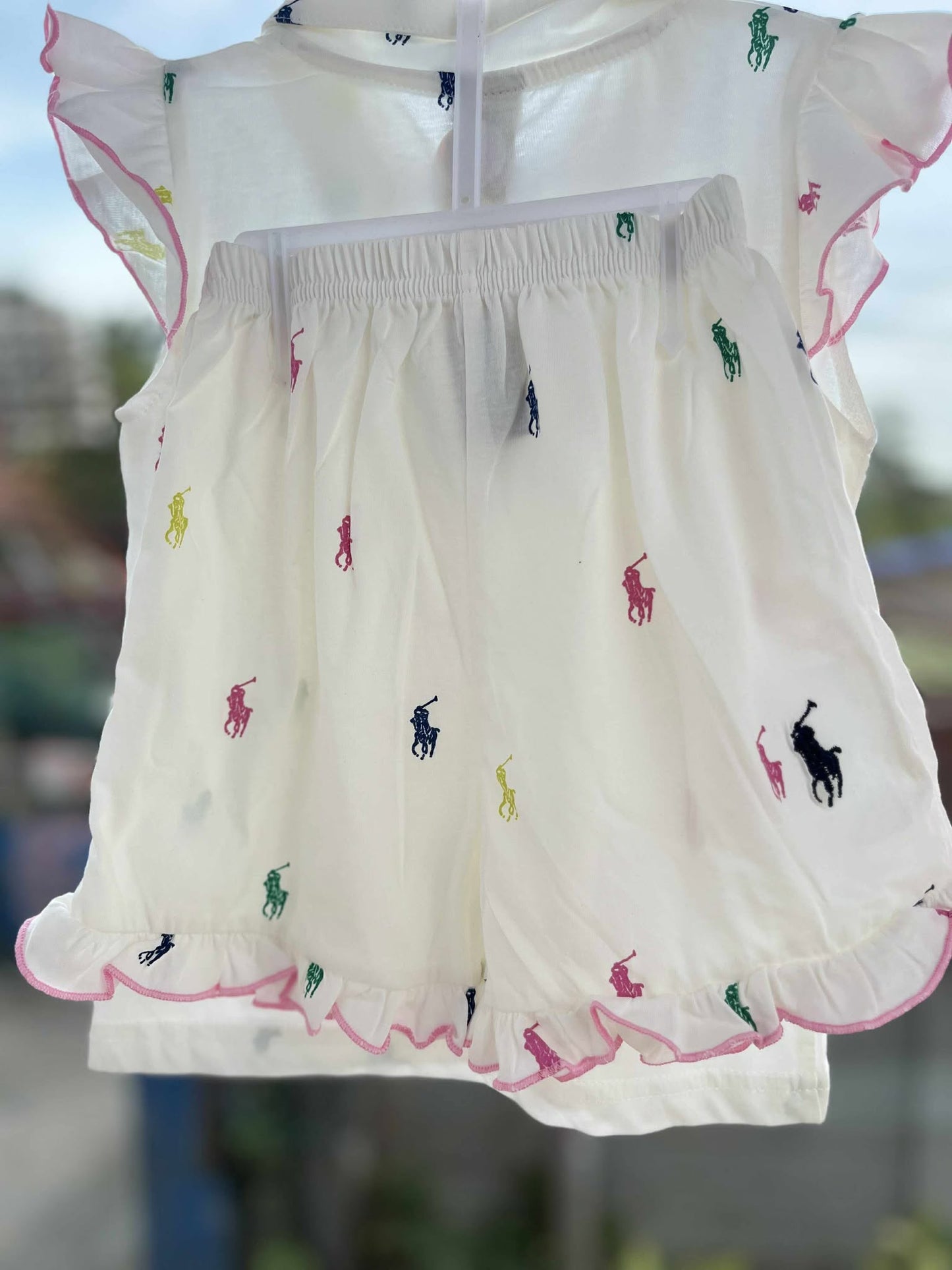 CH 599 RL POLO TERNO SHORT RAFFLES (WHITE)