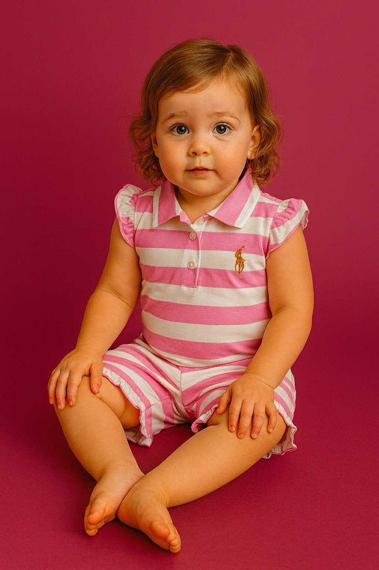 CH 599 RL POLO TERNO SHORT RAFFLES (PINK)