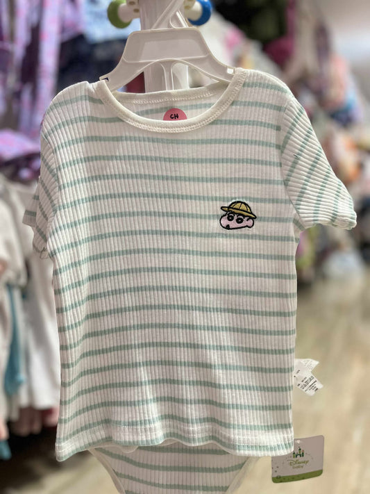 CH 629 DISNEY SHIRT W/ SHORT (BOY STRIPE)