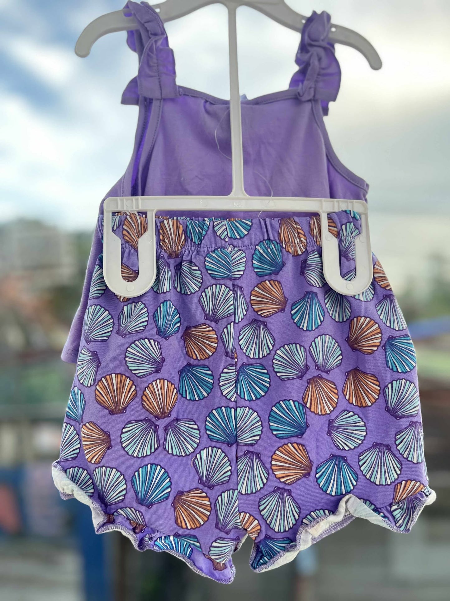 CHONH 192 COUNTING DAISIES GIRL TERNO SHORT (MERMAID)