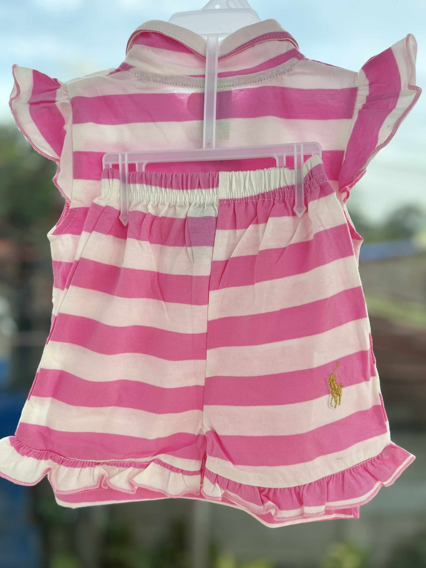 CH 599 RL POLO TERNO SHORT RAFFLES (PINK)