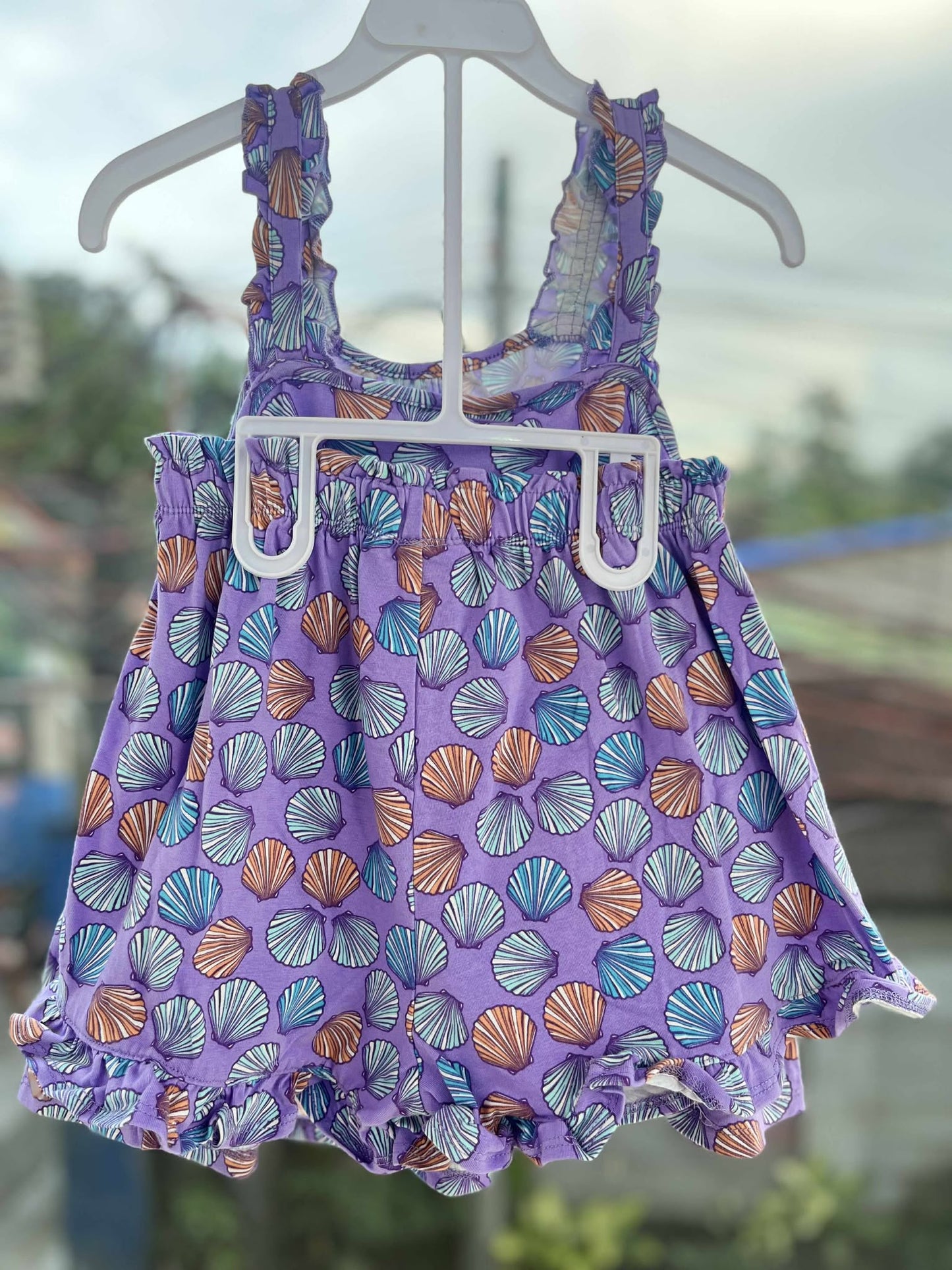 CHONH 192 COUNTING DAISIES GIRL TERNO SHORT (SHELL)