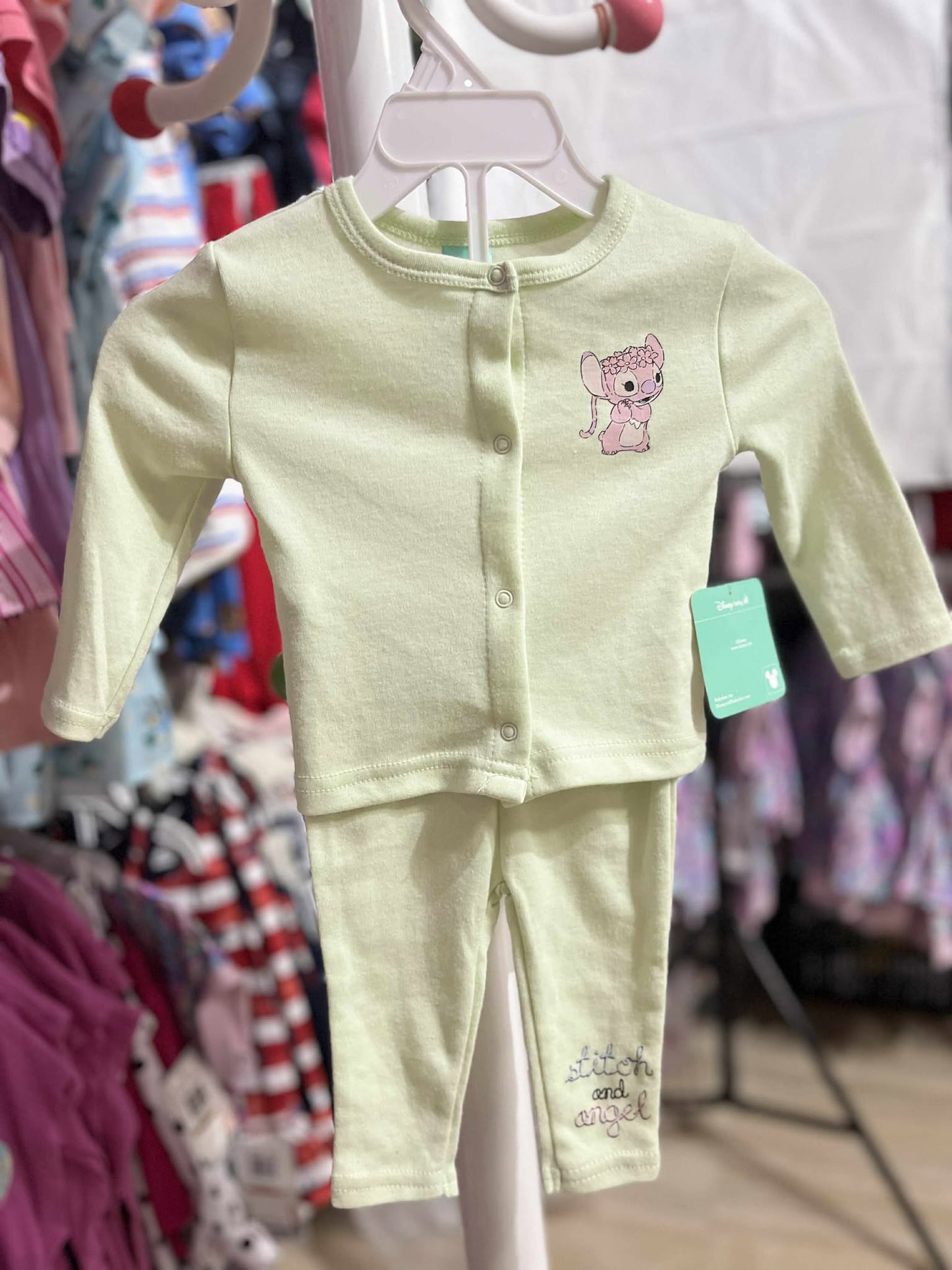 CHONH 155 DISNEY 3PC SET LONGSLEEVES & ONESIES PANTS