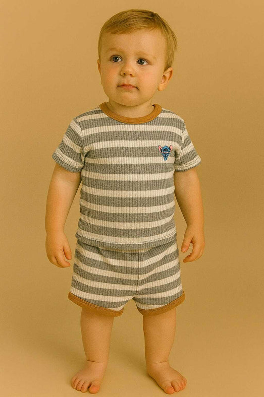 CH 629 DISNEY SHIRT W/ SHORT (ELEFANT)