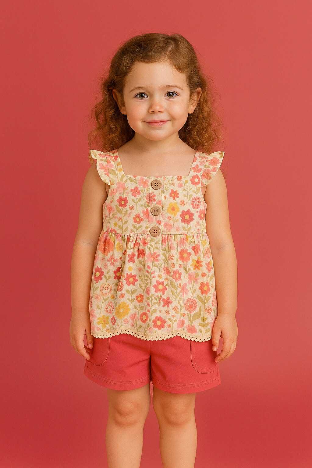 CHONH 182 MIXED BRAND COORDS FOR GIRLS (FLOWER)