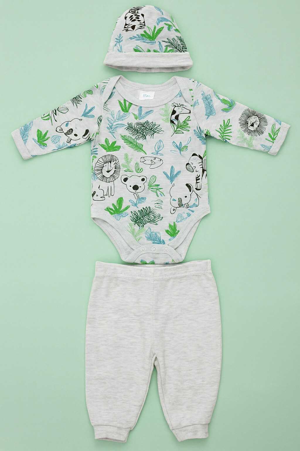 WH (HONOR BABY 3PC LONGSLEEVE & PANTS W/ HAT)