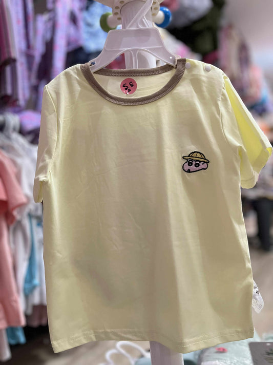 CH 629 DISNEY SHIRT W/ SHORT (BOY LIGHT YELLOW)