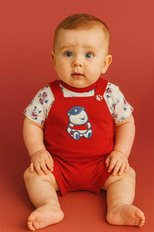 CHONH 73 PREMIUM ROMPER 2PC W/ INNER (RED)