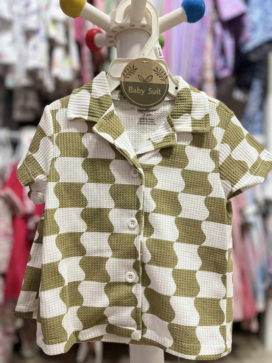 CH 613 BABYSUIT POLO TERNO (DIRTY GREEN)