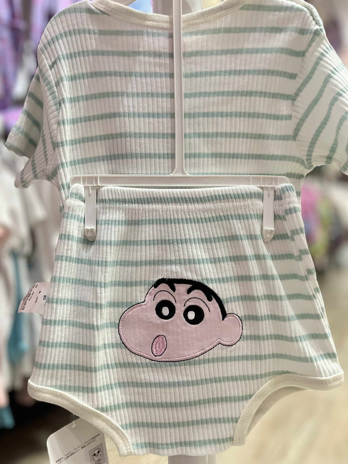 CH 629 DISNEY SHIRT W/ SHORT (BOY STRIPE)