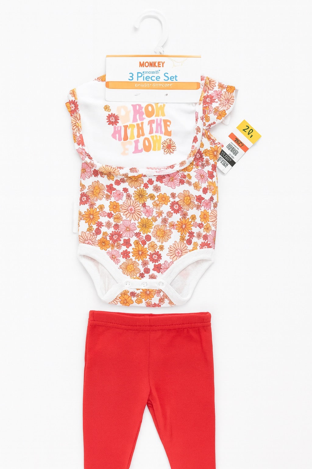 CHONH 43 - MONKEY BARS 3PC with BIB (RED)